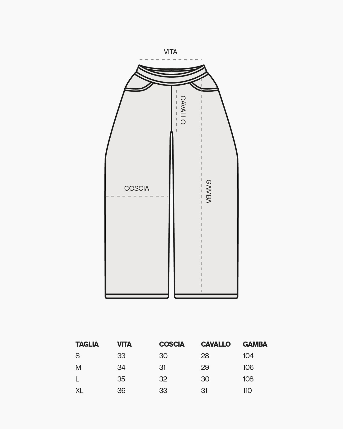 BAGGY PANT 500GSM QTA 1-20