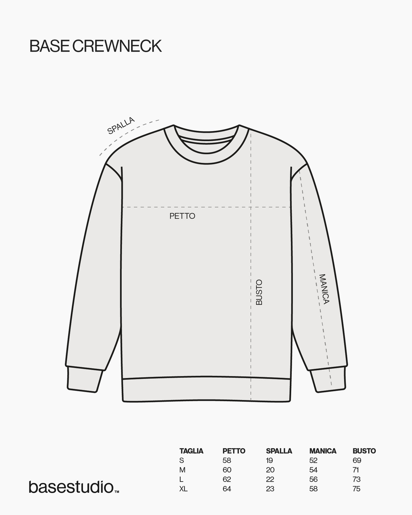 BASE CREWNECK 330GSM QTA 1-20