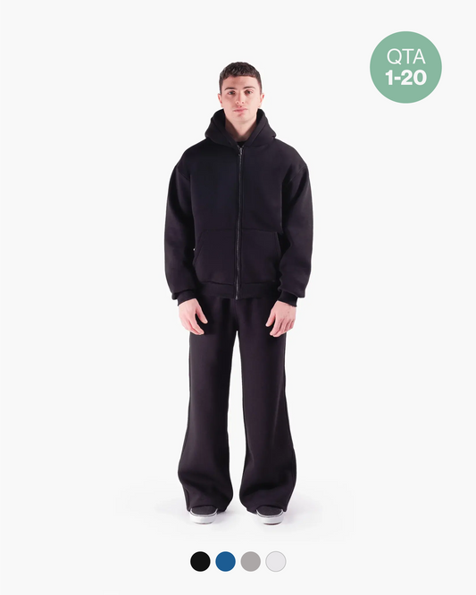 BOXY ZIP HOODIE 330GSM QTA 1-20