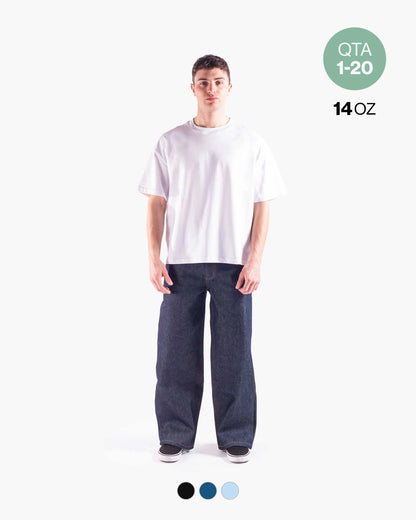 BAGGY DENIM PANT 14OZ QTA 1-20