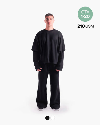 DOUBLE LS TEE 210GSM QTA 1-20