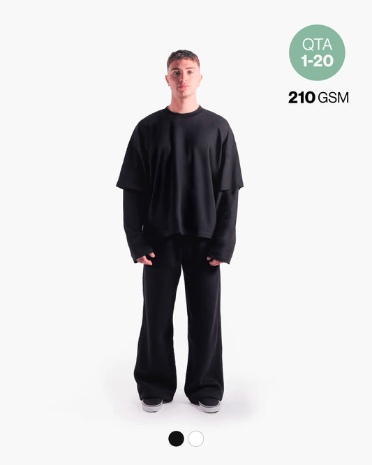 DOUBLE LS TEE 210GSM QTA 1-20