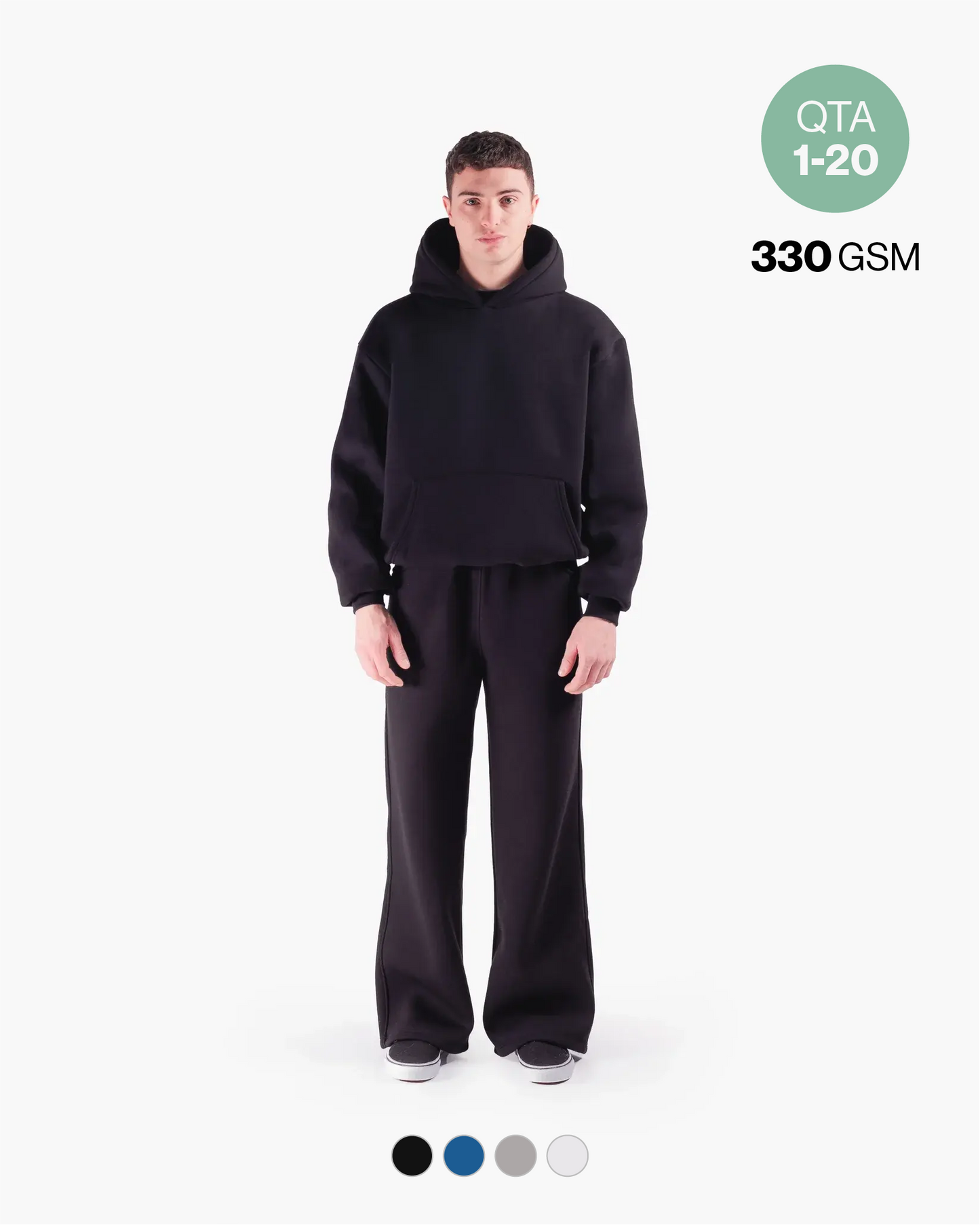 BOXY HOODIE 330GSM QTA 1-20