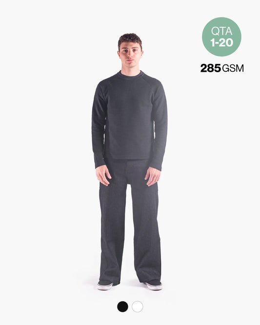 WAFFLE LS TEE 285GSM QTA 1-20