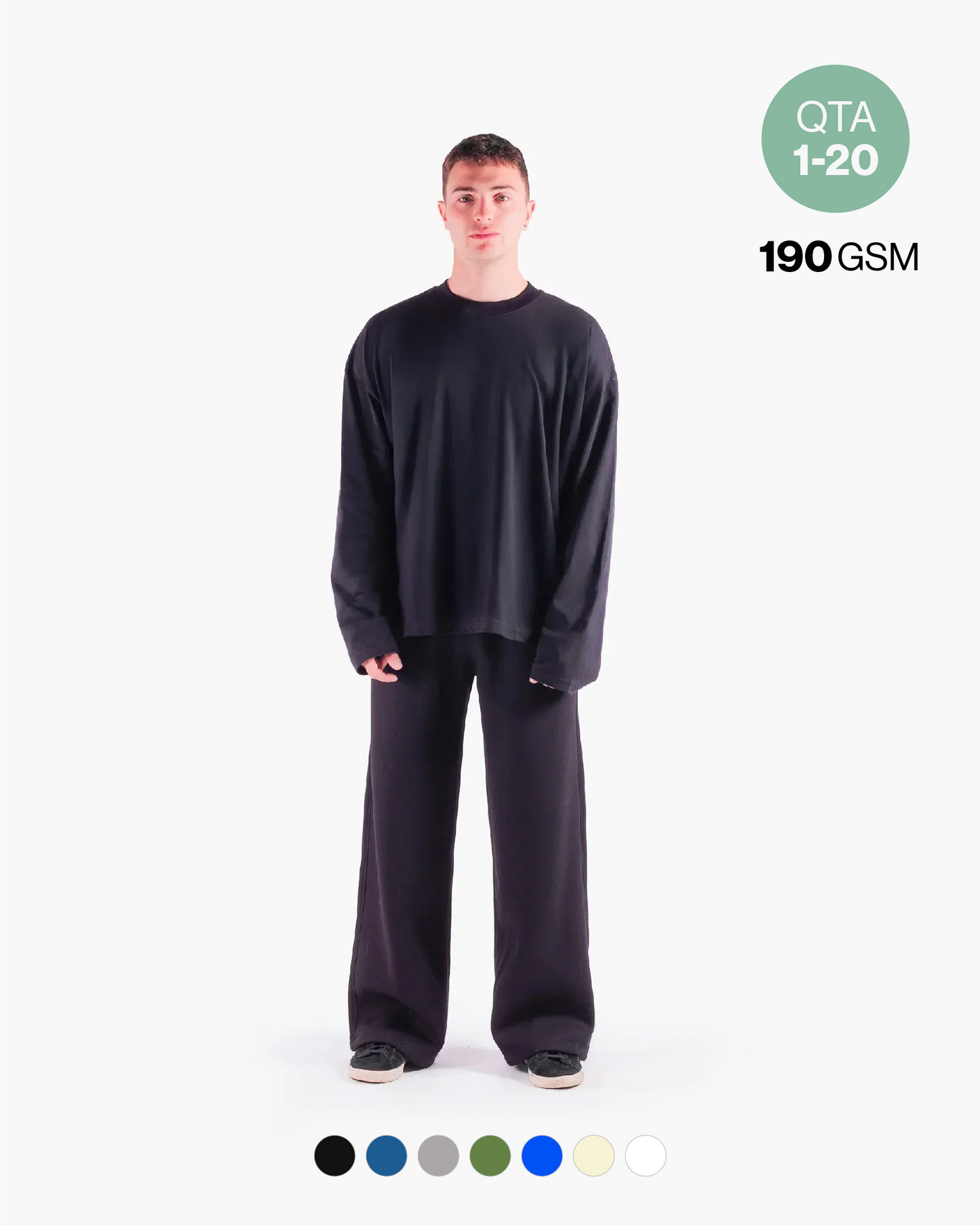 BOXY LS TEE 190GSM QTA 1-20