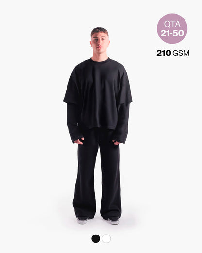 DOUBLE LS TEE 210GSM QTA 21-50