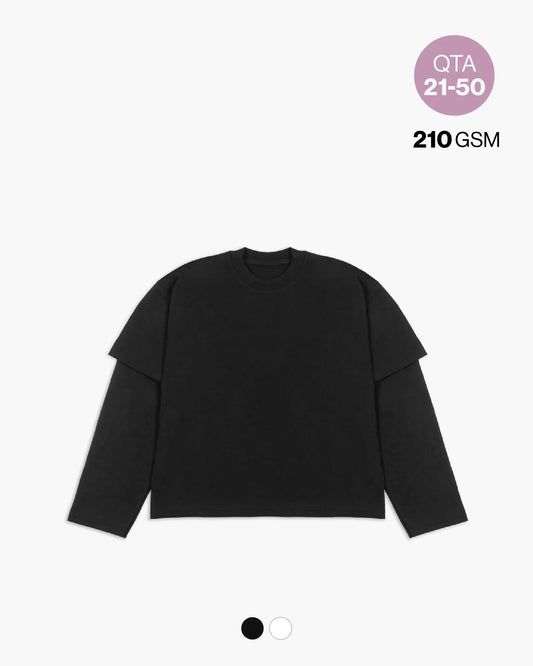 DOUBLE LS TEE 210GSM QTA 21-50