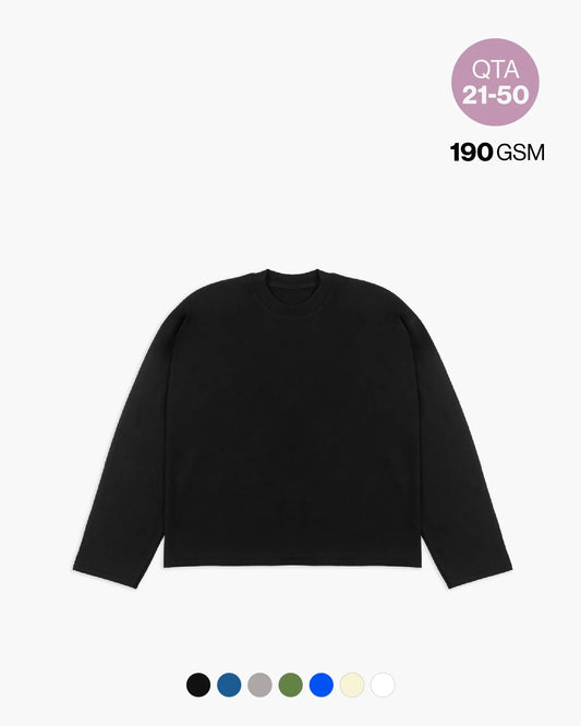 BOXY LS TEE 190GSM QTA 21-50