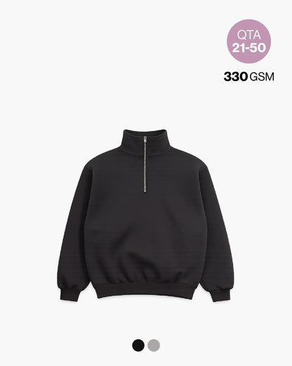 BOXY QUARTER ZIP 330GSM QTA 21-50