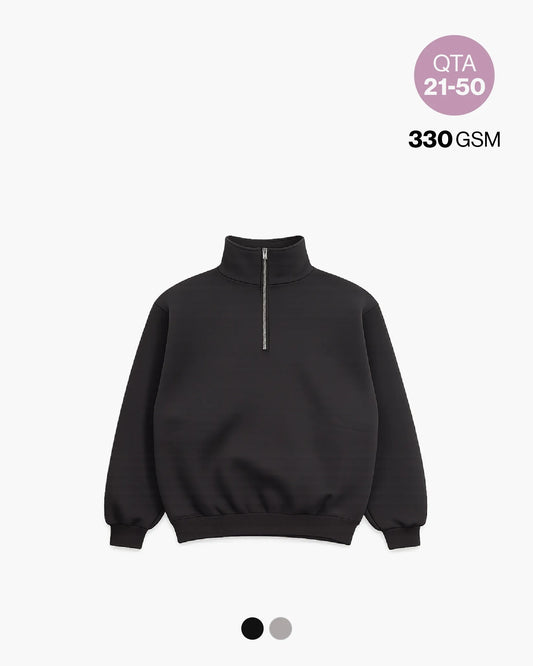 BOXY QUARTER ZIP 330GSM QTA 21-50