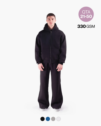 BOXY ZIP HOODIE 330GSM QTA 21-50