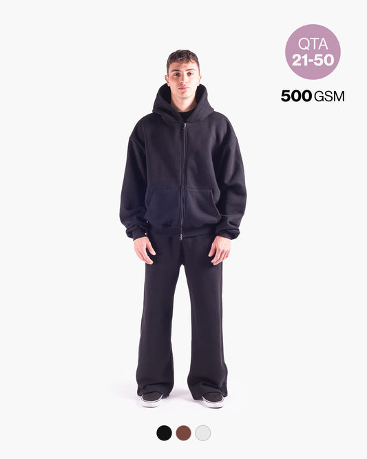 BOXY ZIP HOODIE 500GSM QTA 21-50