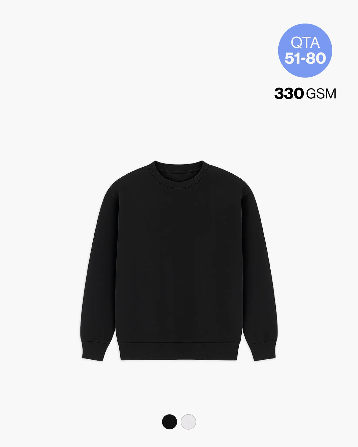 BASE CREWNECK 330GSM QTA 51-80