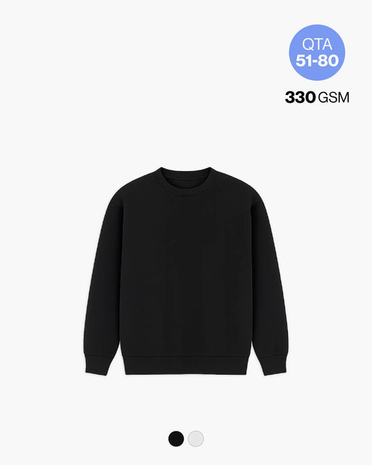 BASE CREWNECK 330GSM QTA 51-80