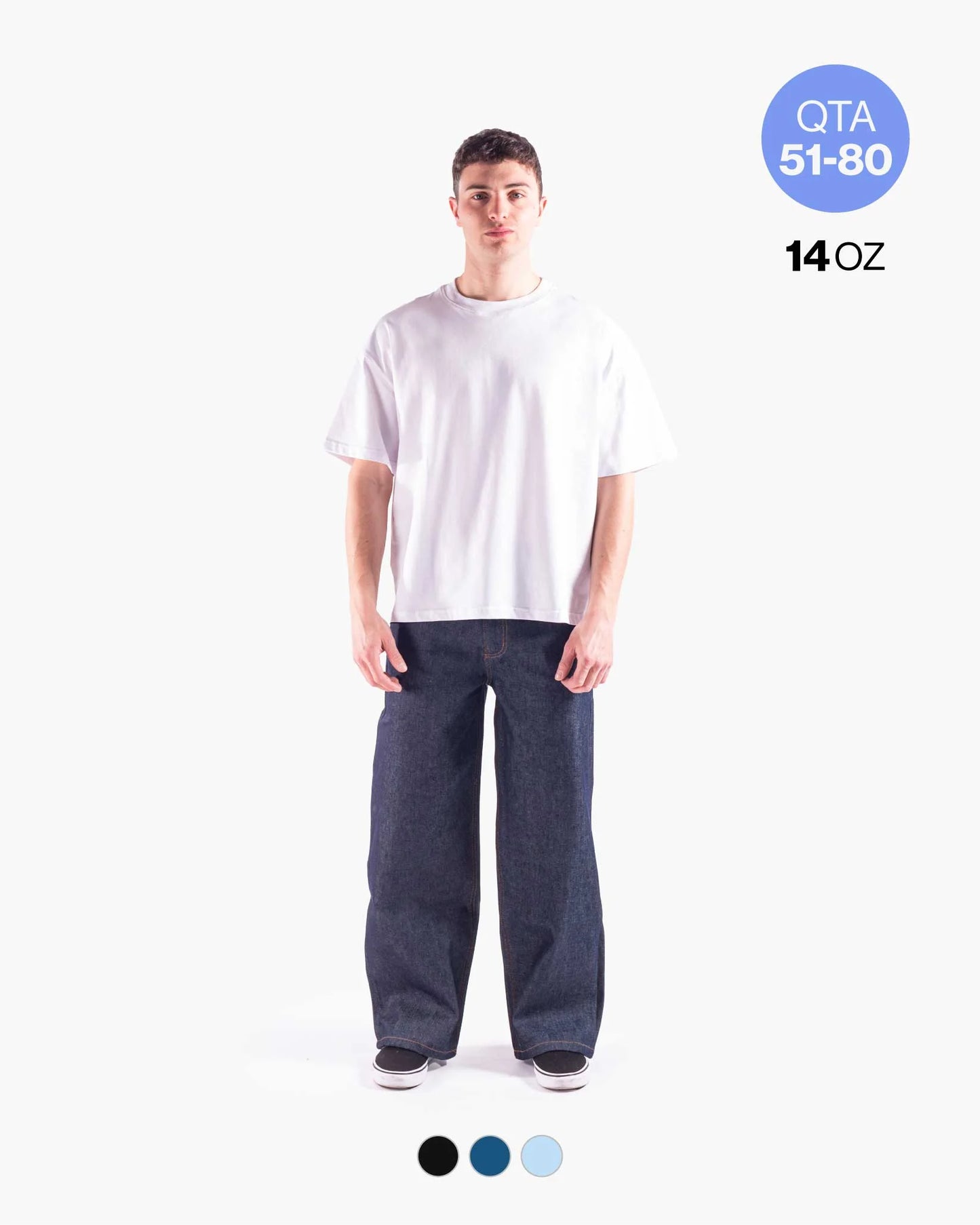 BAGGY DENIM PANT 14OZ QTA 51-80