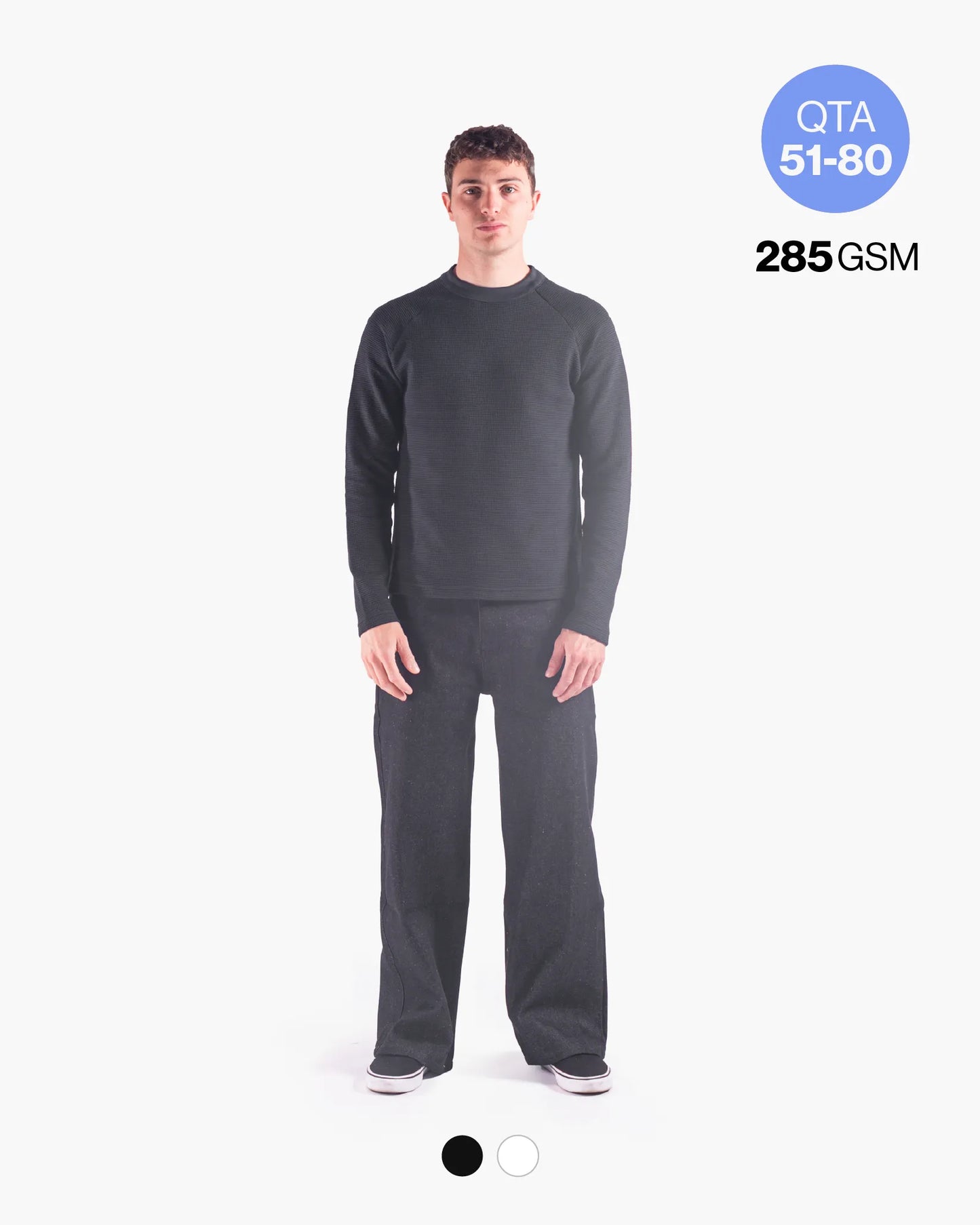 WAFFLE LS TEE 285GSM QTA 51-80