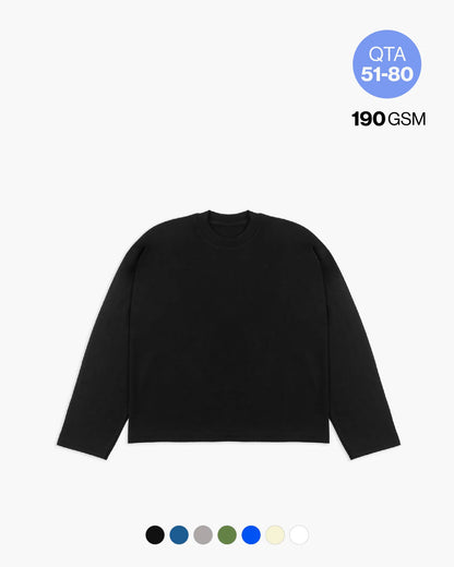 BOXY LS TEE 190GSM QTA 51-80