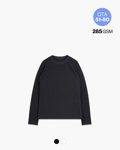 WAFFLE LS TEE 285GSM QTA 51-80