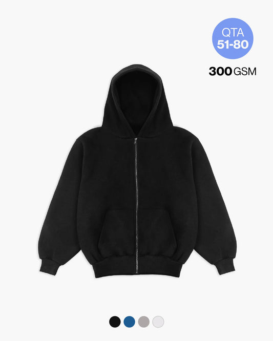 BOXY ZIP HOODIE 330GSM QTA 51-80