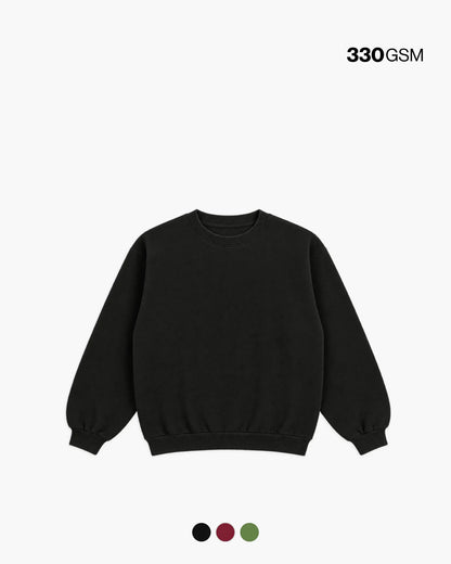 BALLOON CREWNECK 330GSM QTA 1-20
