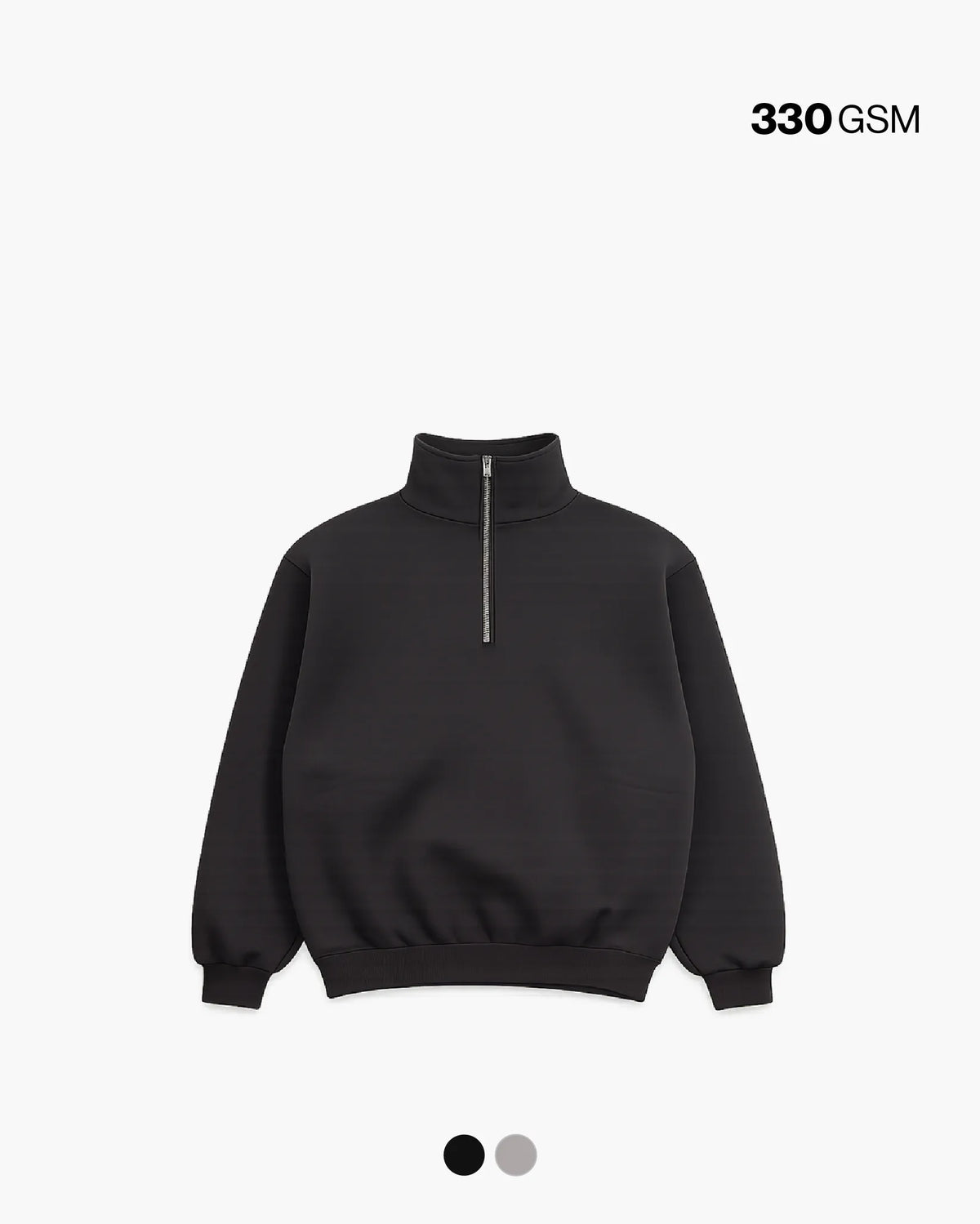 BOXY QUARTER ZIP 330GSM QTA 1-20