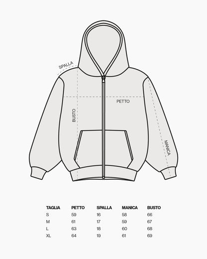 BOXY ZIP HOODIE 330GSM QTA 51-80